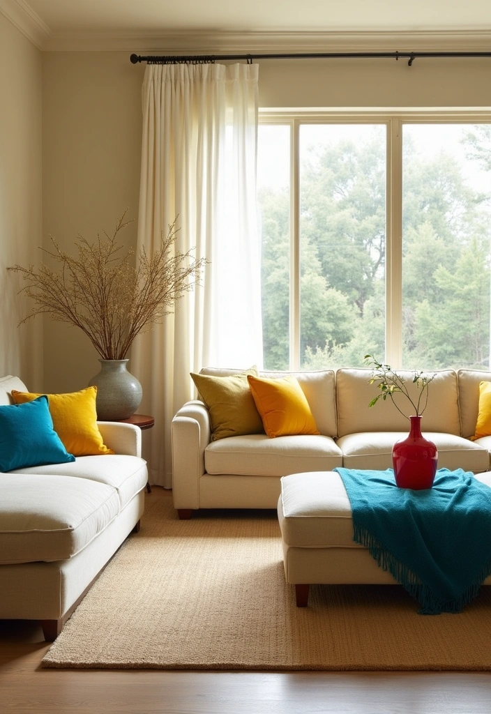Soft Neutrals with Pops of Color