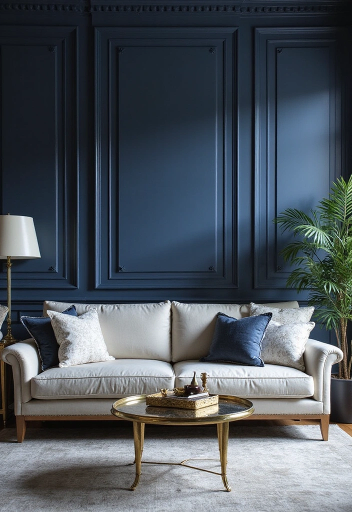 Bold Navy Blue for a Statement Look
