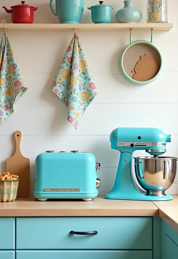 Blue Appliance Accents
