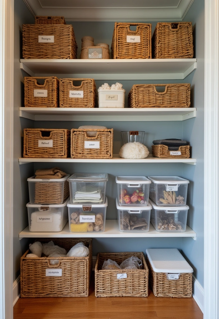 Organize with Baskets and Bins