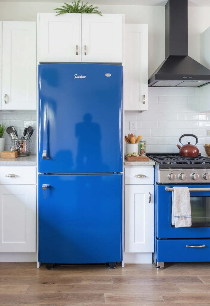 Blue Fridge or Oven