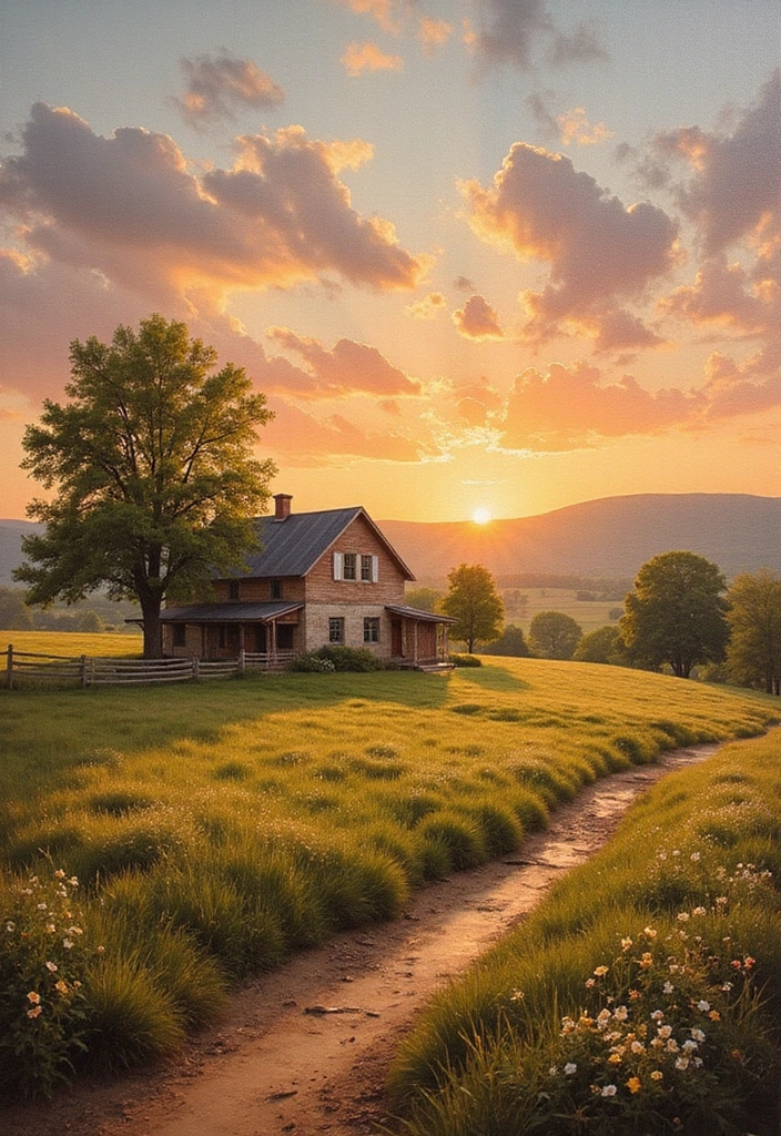 Rustic Farmhouse Scene