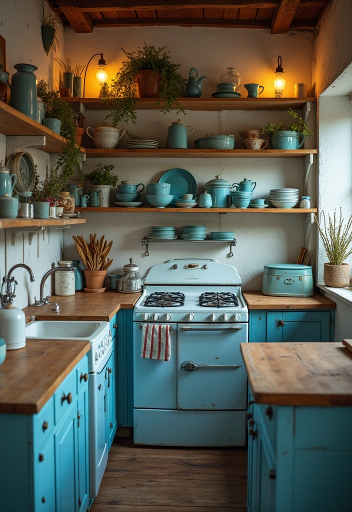 Vintage Blue Decor