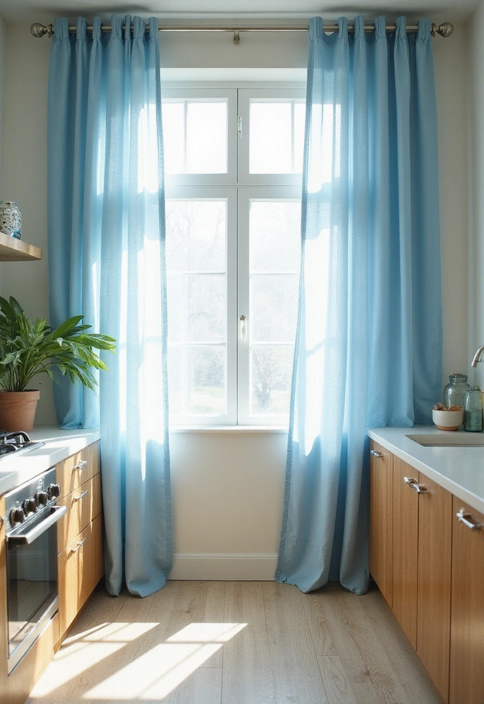 Blue Curtain Fabrics