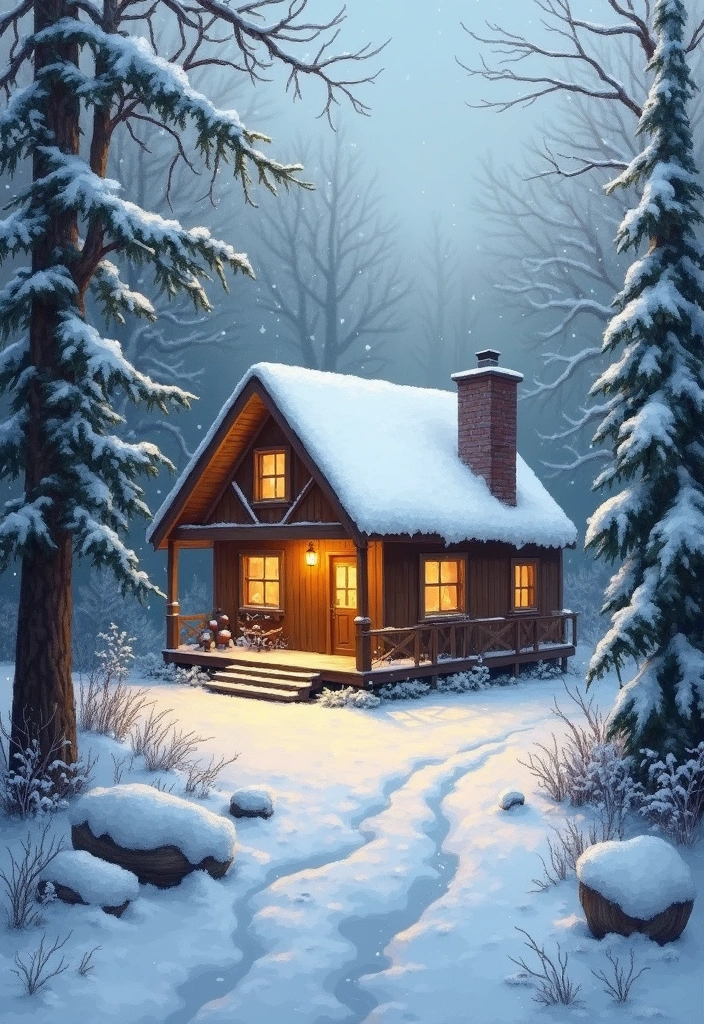 Cozy Winter Cabin