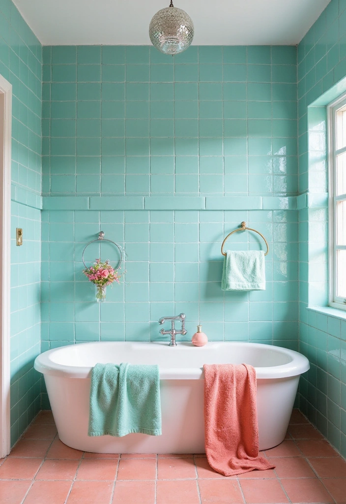 Refreshing Aqua and Coral Pairing