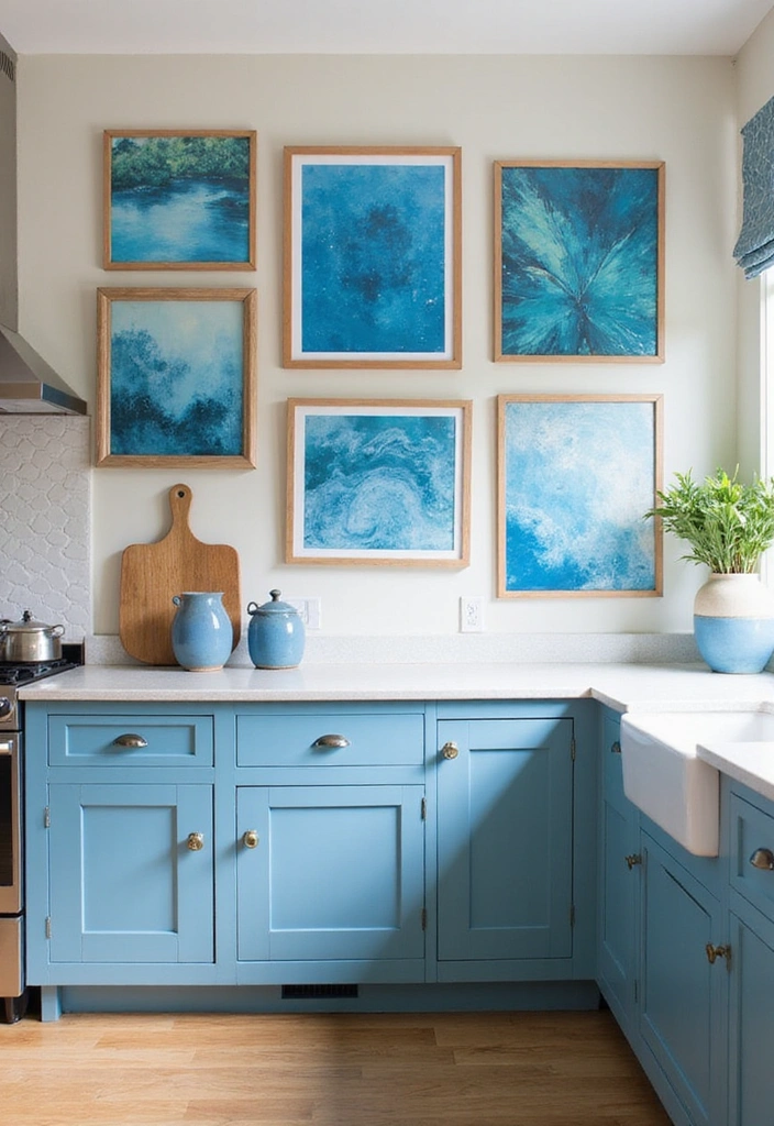 Blue Wall Art