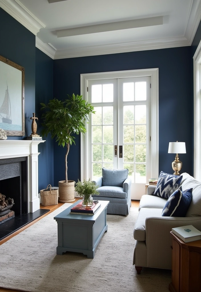 Timeless Navy and White