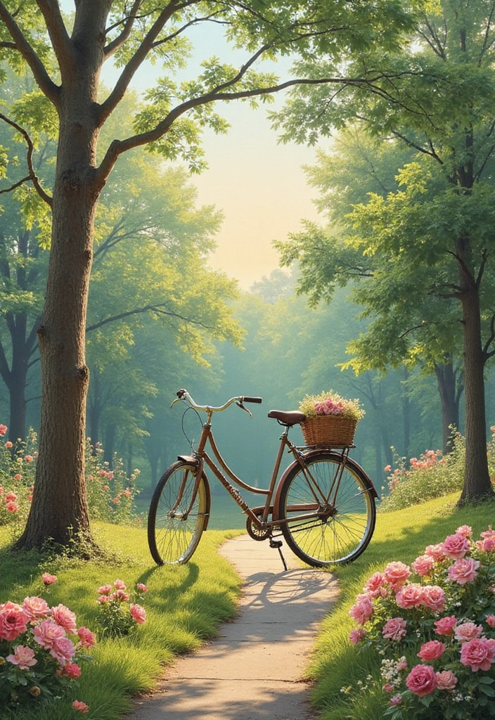 Vintage Bicycle in the Park