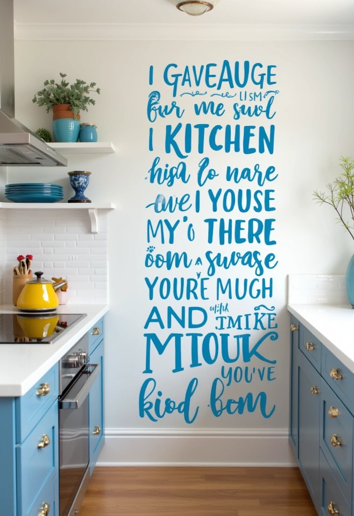 Blue Wall Decals