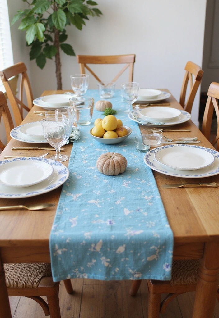 Blue Table Runners
