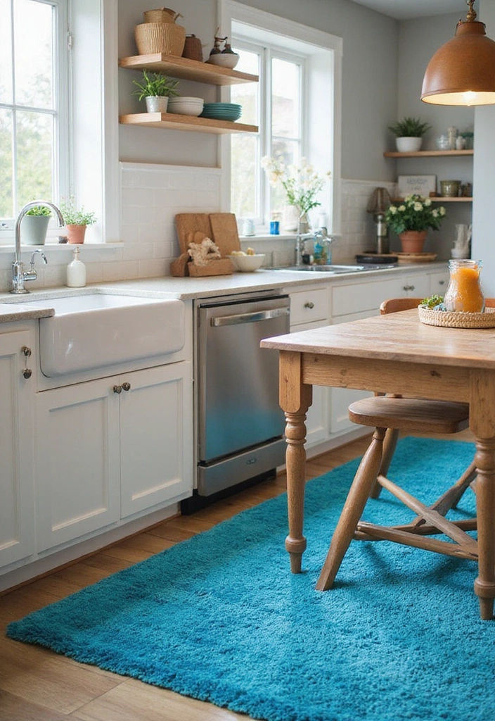 Blue Kitchen Rugs