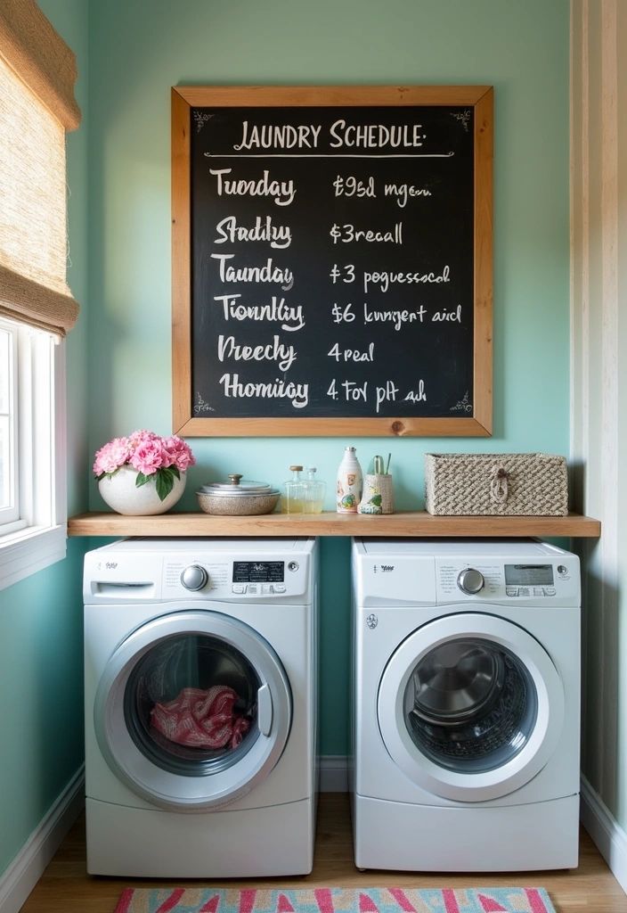 Create a Laundry Schedule Board